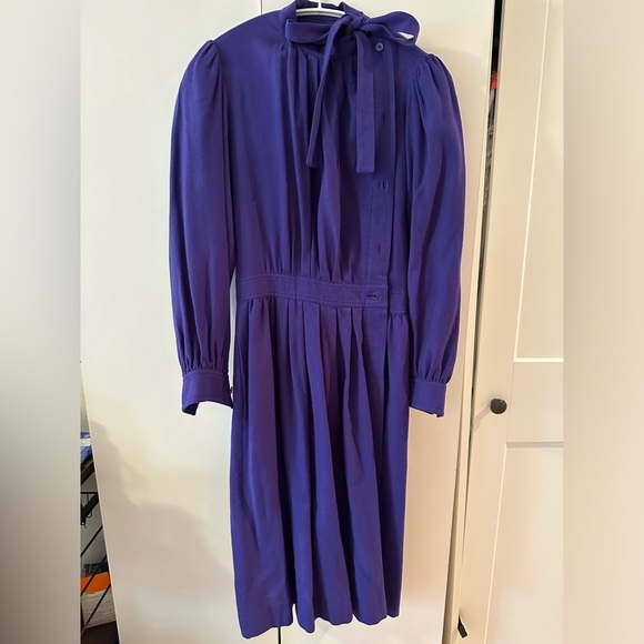 Saint Laurent Rive Gauche vintage wool dress - Picture 1 of 5